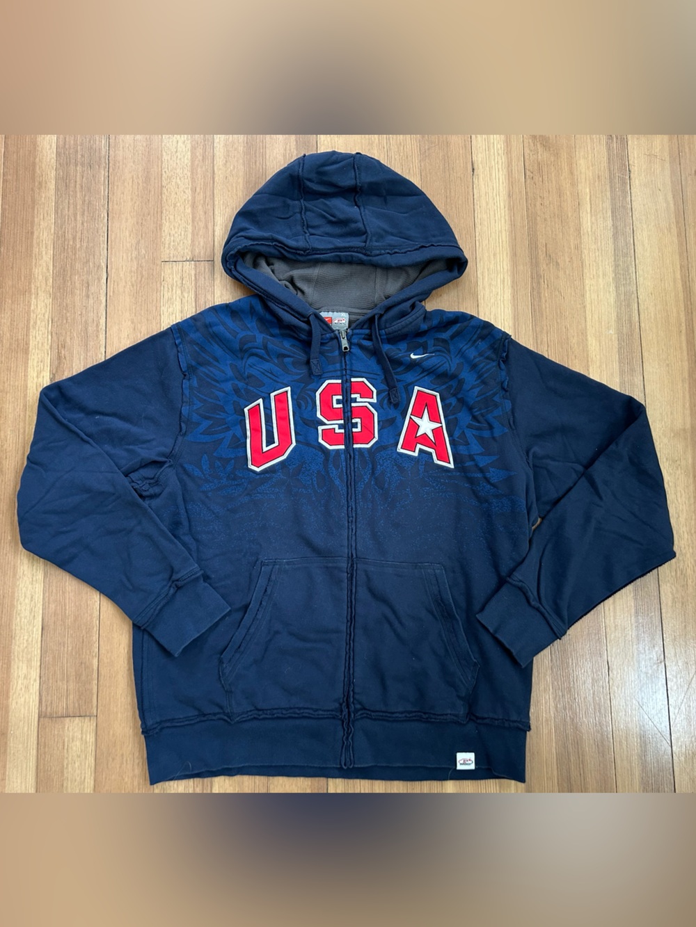 Nike Jacket XL Vintage USA Hockey Olympics Zip Up Hoodie Y2K 2000s